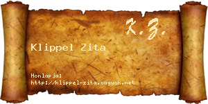 Klippel Zita névjegykártya